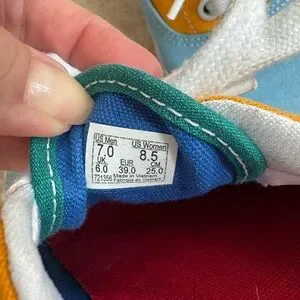 Vans Blue and Orange Loafers VANS Slip-On Pro Checkerboard Men main image 3